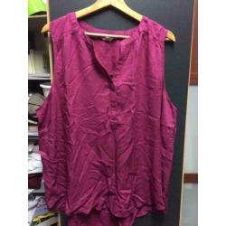 Fuschia dames blouse, maat: xl