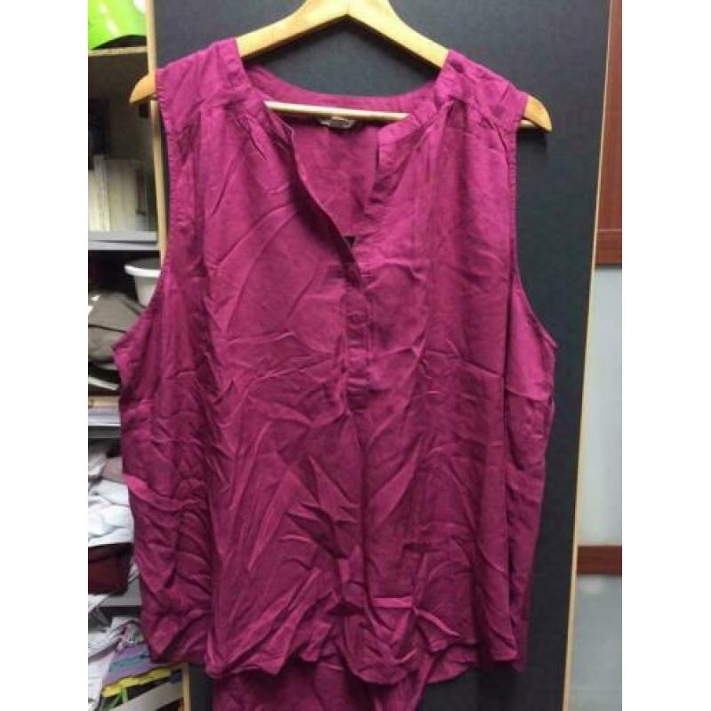 Fuschia dames blouse, maat: xl