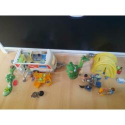 Playmobil caravan en kampeertent