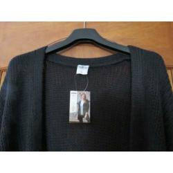 VEST/lang/zwart/UP FASHION/Maat S/nieuw