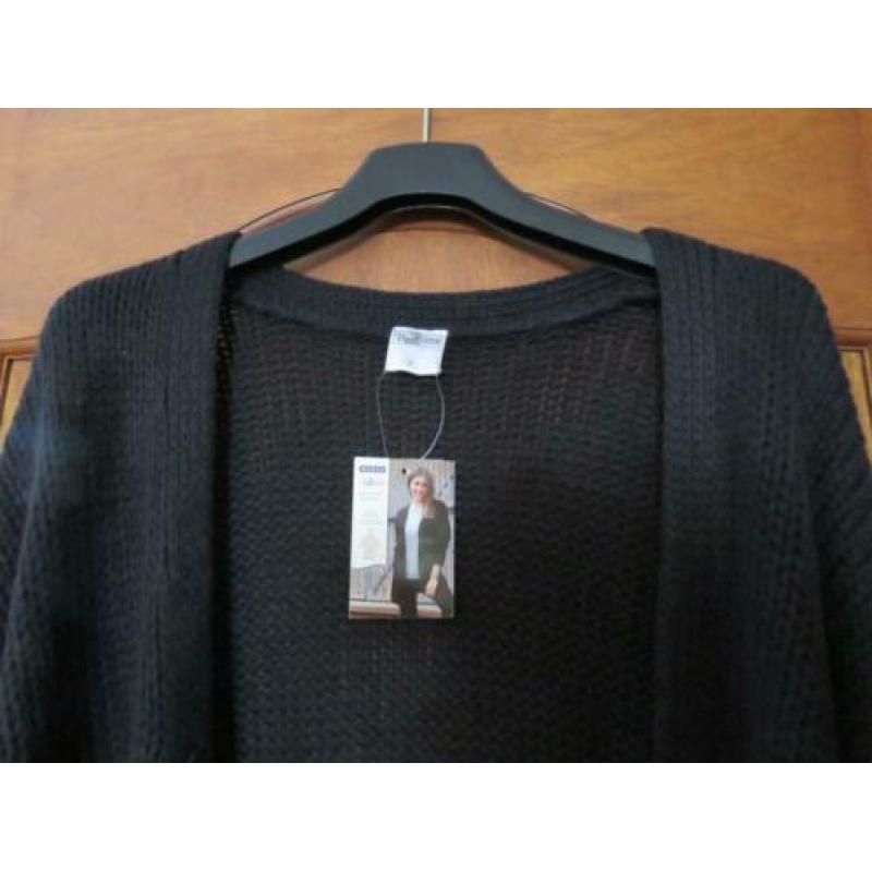 VEST/lang/zwart/UP FASHION/Maat S/nieuw