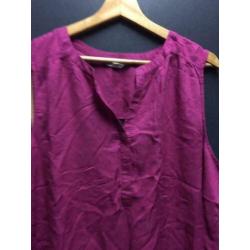 Fuschia dames blouse, maat: xl