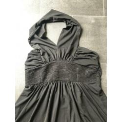 Zwarte halter jurk. Maat M.
