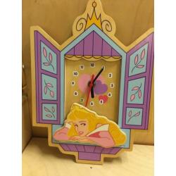 PRINSESSEN SET KLOK, voiles, kapstok dekbed foamstickers