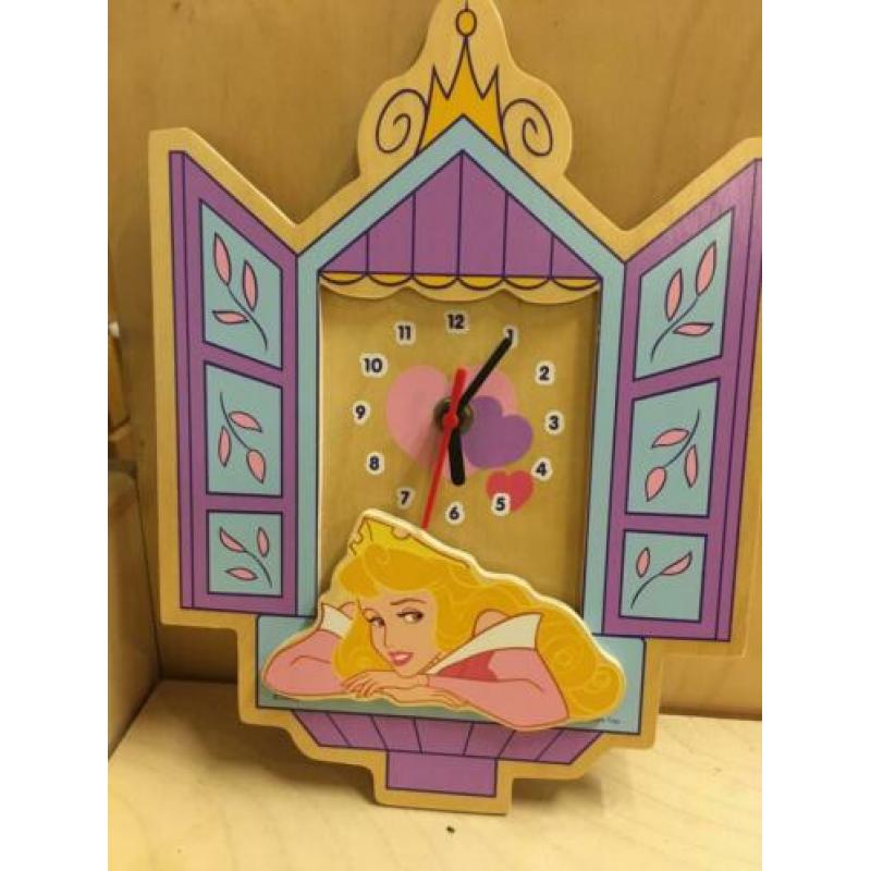 PRINSESSEN SET KLOK, voiles, kapstok dekbed foamstickers