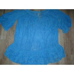 Ibiza bali 100% zijden roezel tuniek jurk Sack's XL 42 44