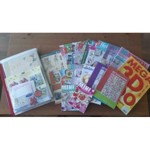 3d boeken-/ vellen, stickers, plakstenen, kaarten/enveloppen