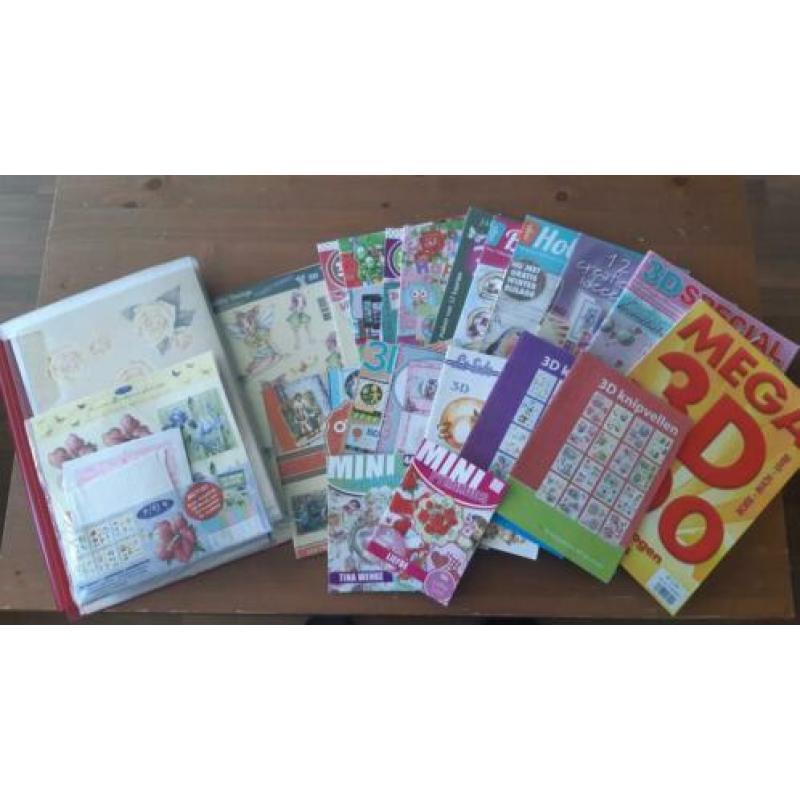 3d boeken-/ vellen, stickers, plakstenen, kaarten/enveloppen