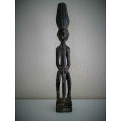 Houten Beeldje Indonesië - Houtsnijwerk - 34 x 5 cm.