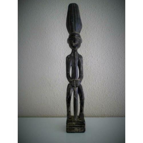 Houten Beeldje Indonesië - Houtsnijwerk - 34 x 5 cm.