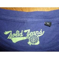 Solid jeans shirt L