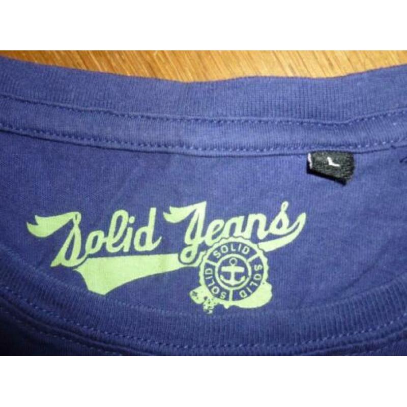 Solid jeans shirt L