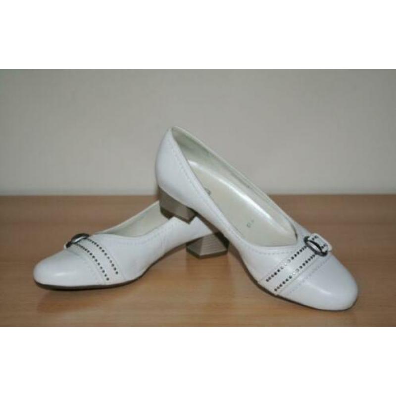 Ara witte leren schoenen pumps mt 39,5 H