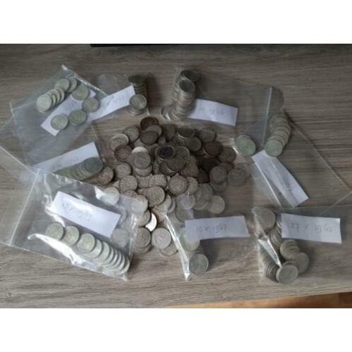 Zilveren guldens 322 stuks 1954 - 1967