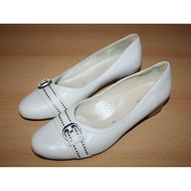 Ara witte leren schoenen pumps mt 39,5 H