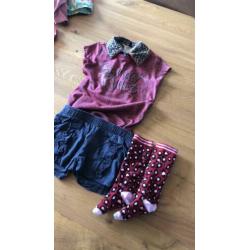 Setje kleding meisje quapi vingino 104