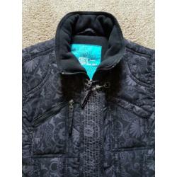 NIEUWE Cecil BODYWARMER zwart/grijs print Mt S(M)