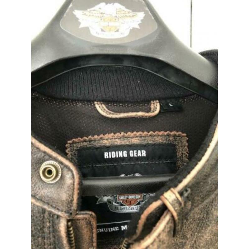 Harley Davidson Lederen Motorjack (Maat L)