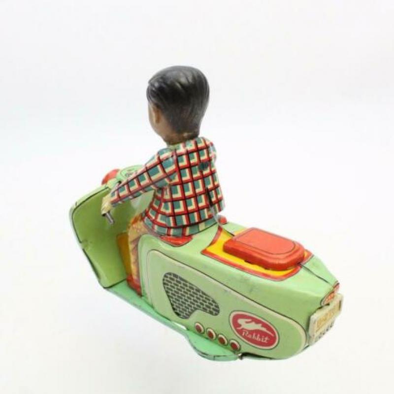 Blikken motorfiets scooter Rabbit mooie conditie 50 jaren