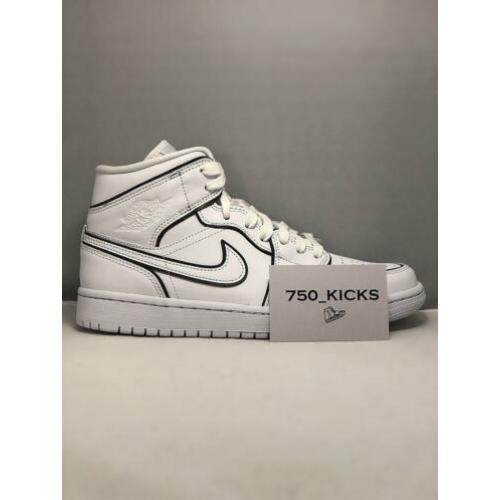 Nike Air Jordan 1 Mid Womens Iridescent Reflective White 40