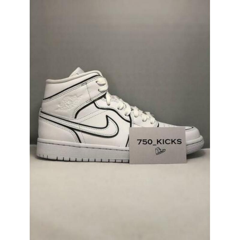 Nike Air Jordan 1 Mid Womens Iridescent Reflective White 40