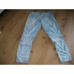 maat large mooie licht blauwe zomer broek in prima staat