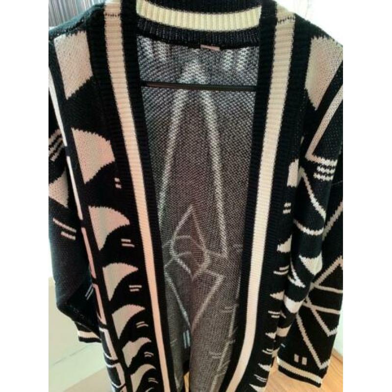 Vest zwart wit maat S