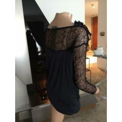 ERMANNO SCEVINO blouse met kant , maat m it 44