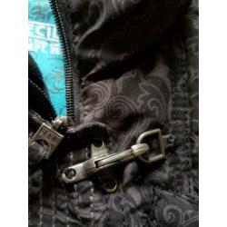 NIEUWE Cecil BODYWARMER zwart/grijs print Mt S(M)