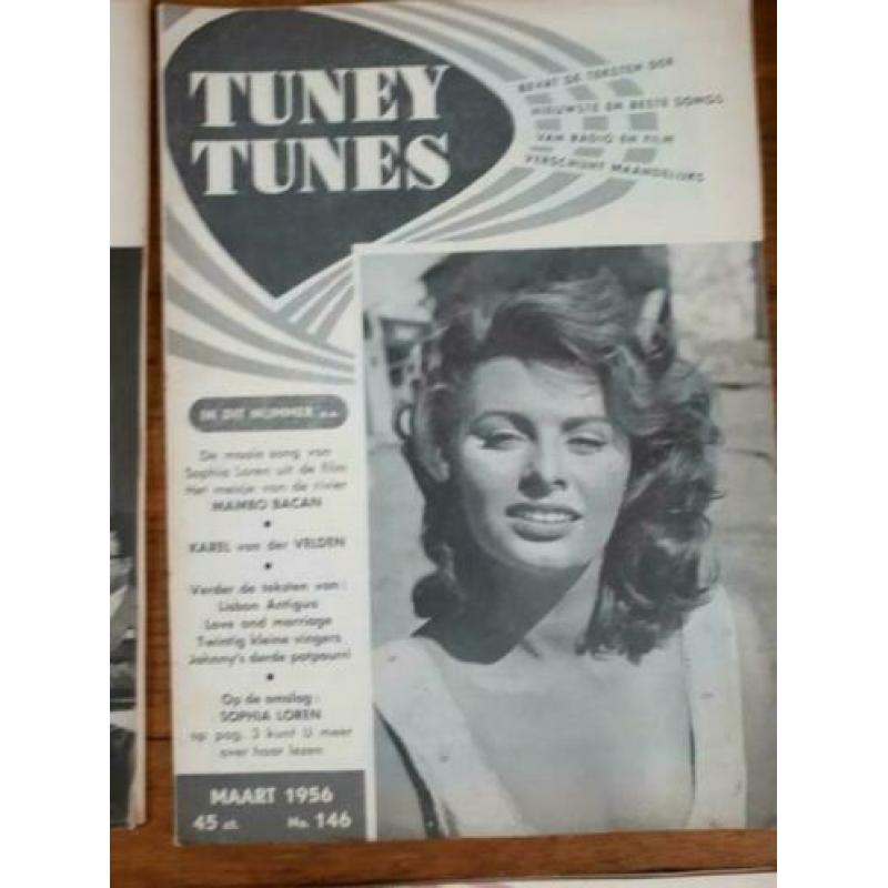 Tuney tunes muzieblad nr 145 t/m149 en 158 t/m168.