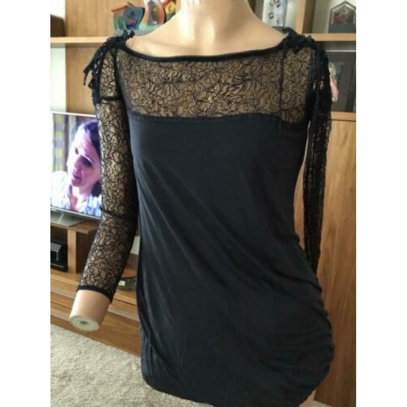 ERMANNO SCEVINO blouse met kant , maat m it 44