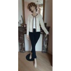 Mooie donkerblauwe traveller broek van Purdey mt 38