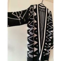 Vest zwart wit maat S