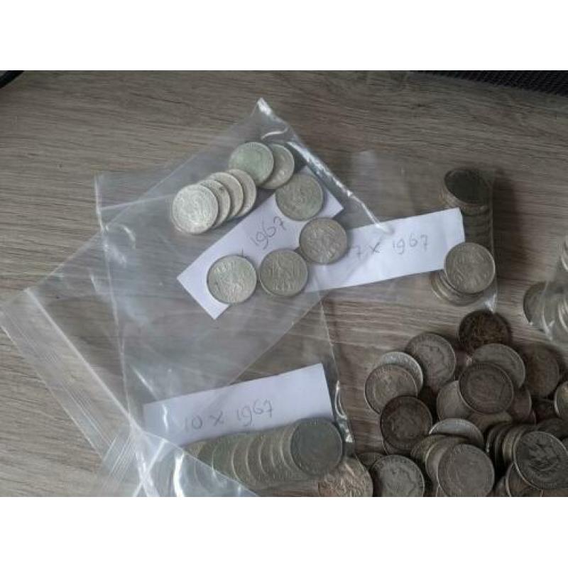 Zilveren guldens 322 stuks 1954 - 1967