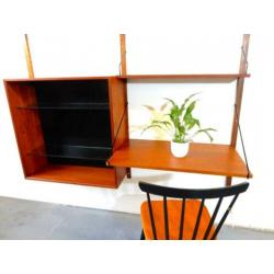 retro vintage kast Poul Cadovius boekenkast jaren 60