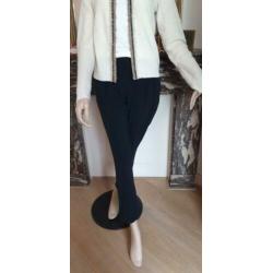 Mooie donkerblauwe traveller broek van Purdey mt 38