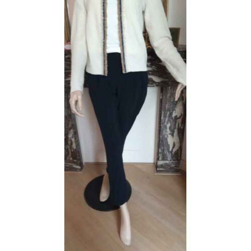 Mooie donkerblauwe traveller broek van Purdey mt 38