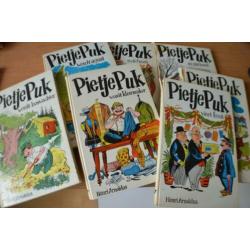 7 x de originele PIETJE PUK boeken uit de jaren 50-60