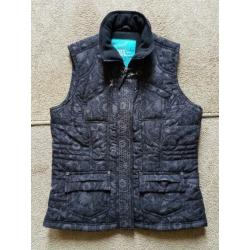 NIEUWE Cecil BODYWARMER zwart/grijs print Mt S(M)