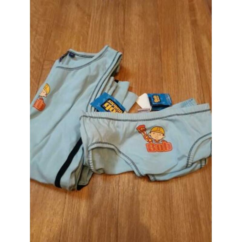 Nieuw Bob de bouwer ondergoed set maat 164 2 x slip 2x hemd