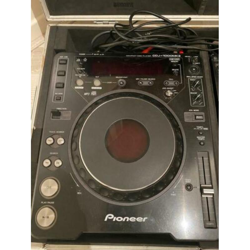 Dj set CDJ-1000 MK3 2x + Pioneer DJM800 in flightcase