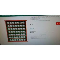 golfbalrek vitrine golfballen golfballenrek golfballenkast