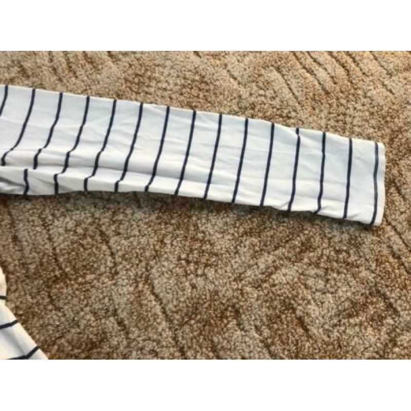 Zwangerschapstrui lange mouwen maat XL.wit/blauw