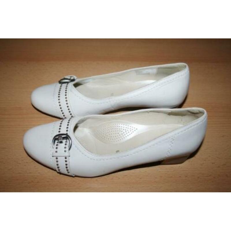 Ara witte leren schoenen pumps mt 39,5 H
