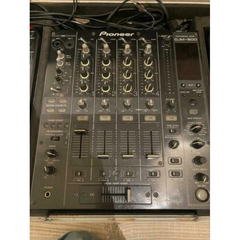 Dj set CDJ-1000 MK3 2x + Pioneer DJM800 in flightcase