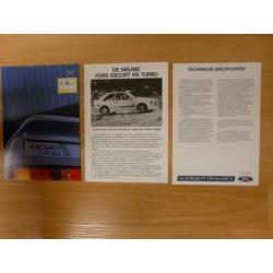 Ford Escort RS Turbo, RS 2000 , Kamei en Karmann.