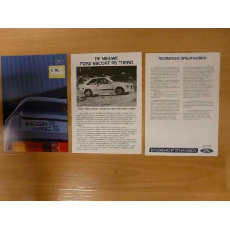 Ford Escort RS Turbo, RS 2000 , Kamei en Karmann.