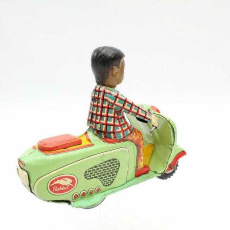 Blikken motorfiets scooter Rabbit mooie conditie 50 jaren