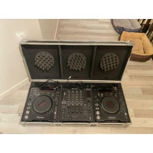 Dj set CDJ-1000 MK3 2x + Pioneer DJM800 in flightcase
