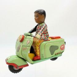 Blikken motorfiets scooter Rabbit mooie conditie 50 jaren